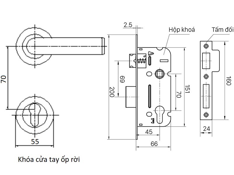BVKT kh&oacute;a cửa Việt Tiệp 04070
