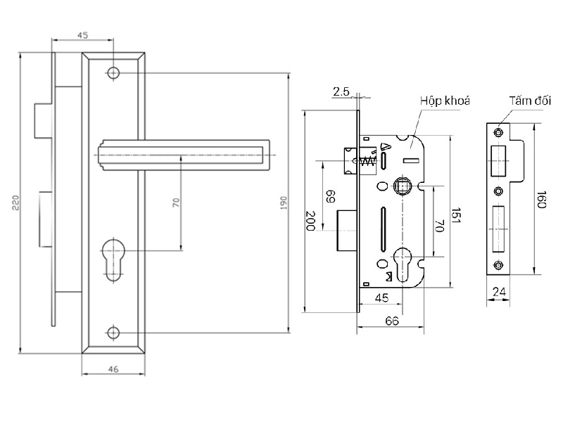 BVKT kh&oacute;a cửa Việt Tiệp 04315