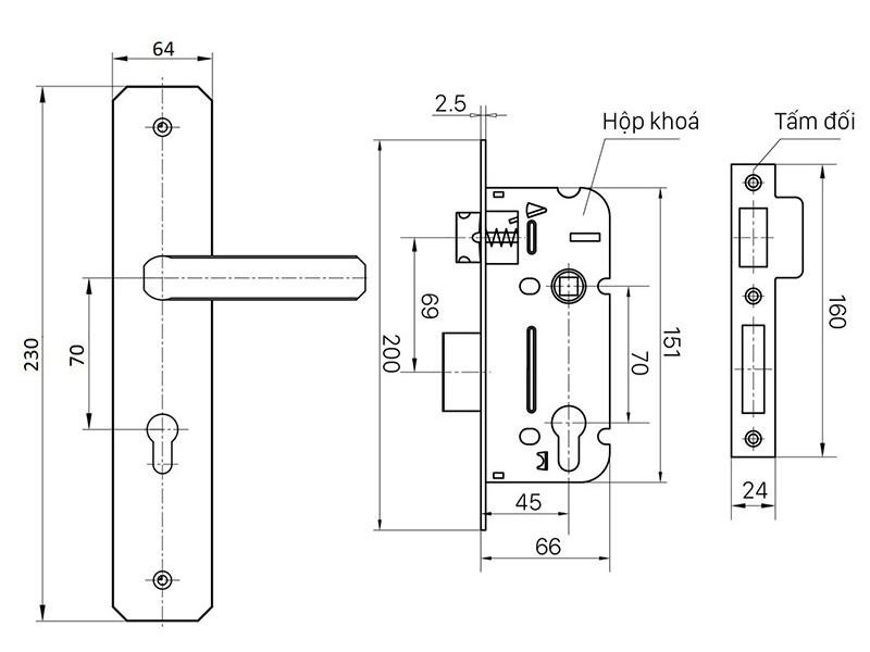 BVKT kh&oacute;a cửa Việt Tiệp 04338
