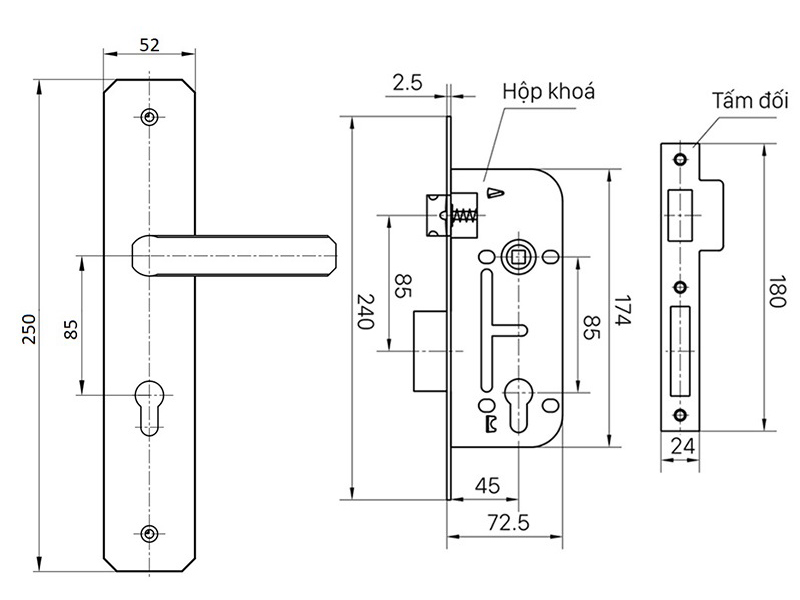 BVKT kh&oacute;a cửa Việt Tiệp 04825