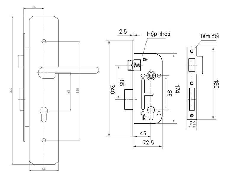 BVKT khóa cửa Việt Tiệp 04939