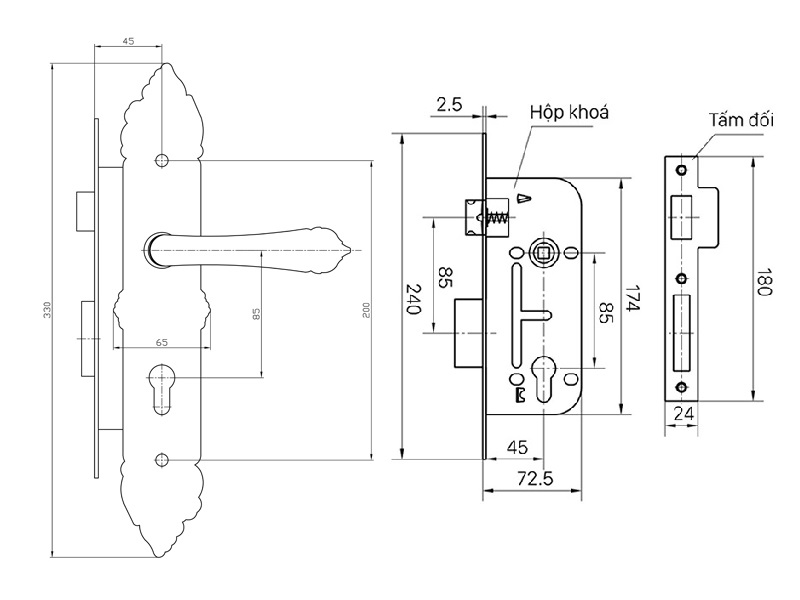 BVKT kh&oacute;a cửa Việt Tiệp 04942