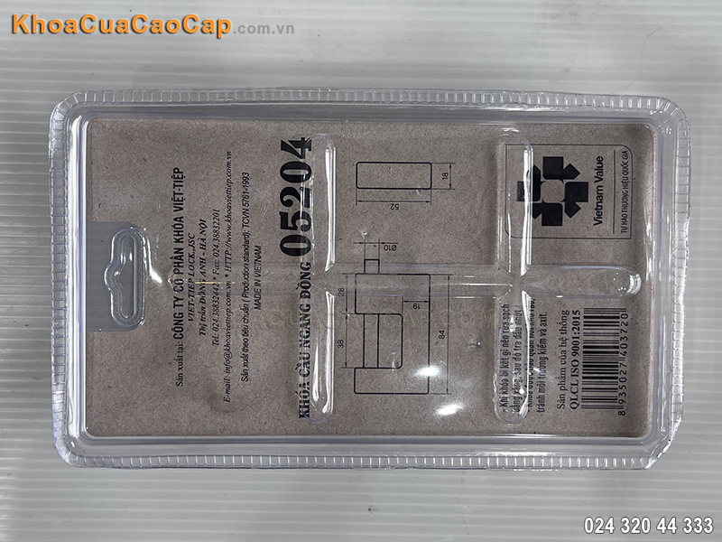 Kh&oacute;a cầu ngang bằng đồng Việt Tiệp 05204 - ảnh 5