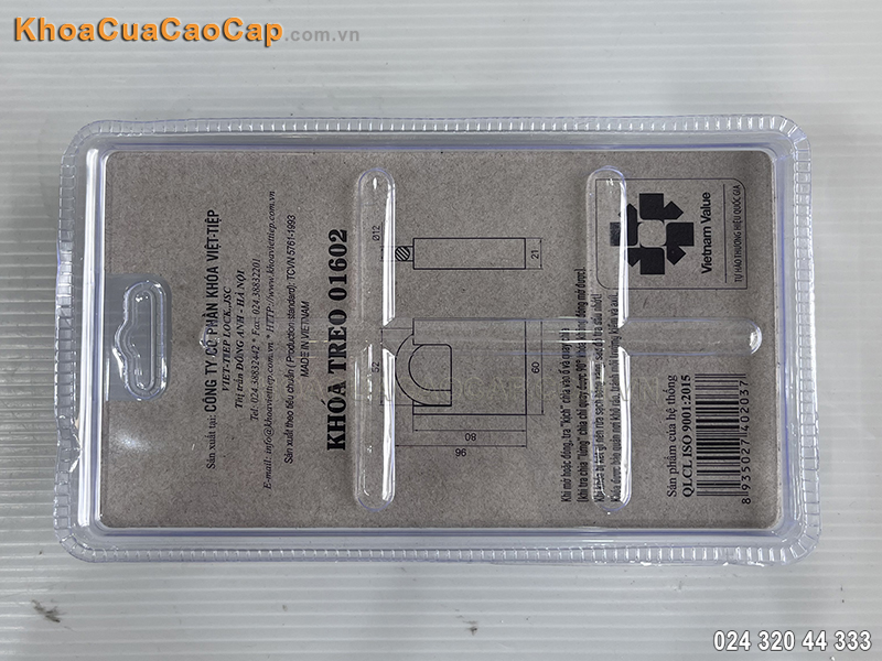 Kh&oacute;a treo ch&igrave;a thay đổi g&oacute;c Việt Tiệp 01602 - ảnh 5