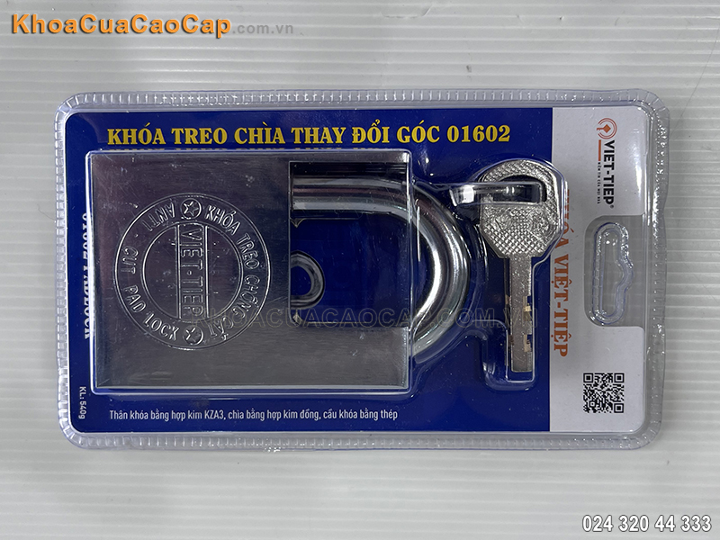 Khóa treo chìa thay đổi góc 01602