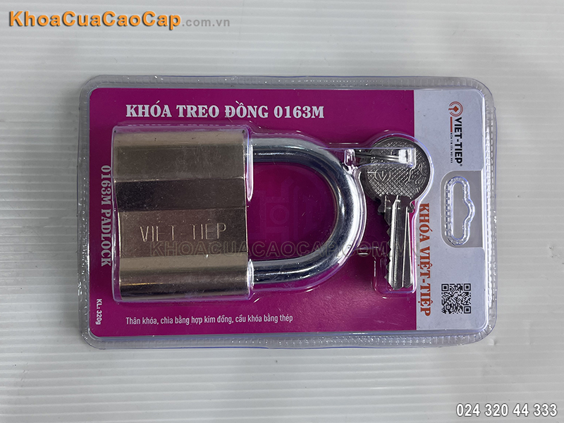 Khóa treo bằng đồng Việt Tiệp 0163M