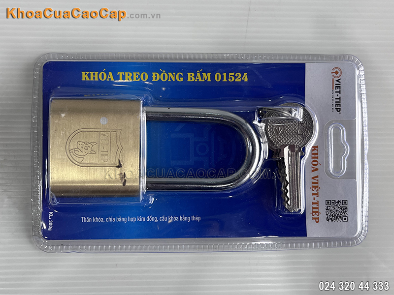 Khóa treo đồng bấm Việt Tiệp 01524