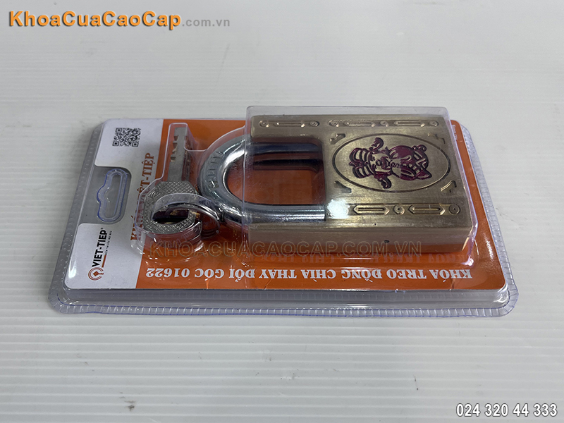 Kh&oacute;a treo đồng ch&igrave;a thay đổi g&oacute;c Việt Tiệp 01622 - ảnh 1