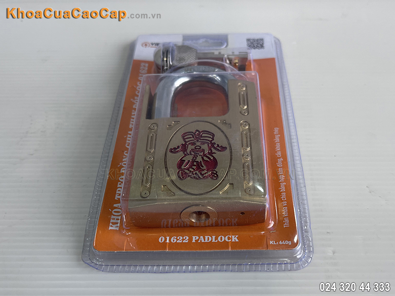 Kh&oacute;a treo đồng ch&igrave;a thay đổi g&oacute;c Việt Tiệp 01622 - ảnh 4