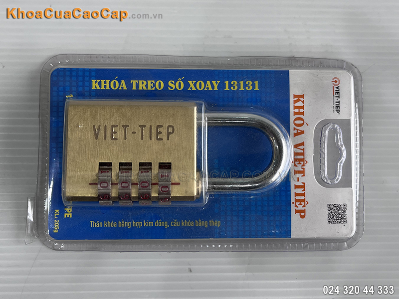 Khóa treo số xoay Việt Tiệp 13131